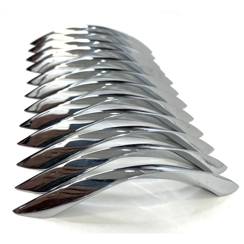 12 Pack Brushed Nickel Cabinet Pulls 5 Inch Arch Twisted‎ Silver Drawer Handles